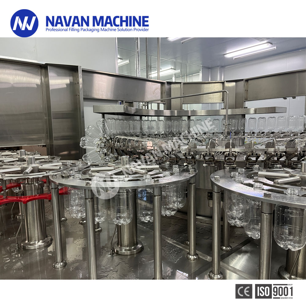 NAVAN PET Plastic Bottled Craft Beer Automatic Rinsing Filling Machine Capping Machine