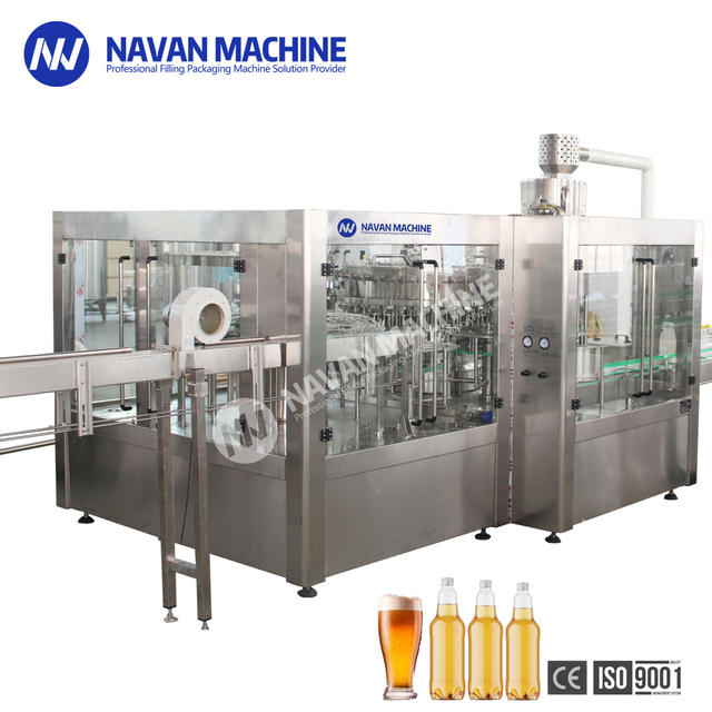 NAVAN PET Plastic Bottled Craft Beer Automatic Rinsing Filling Machine Capping Machine