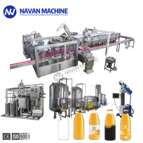 Automatically Full Set PET Bottled Fruit Juice Filling Production Packaging Line