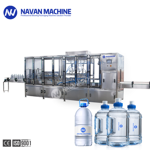 NAVAN Automatic Linear Model 3L-10L Water Bottle Rinsing Filling Capping Machine
