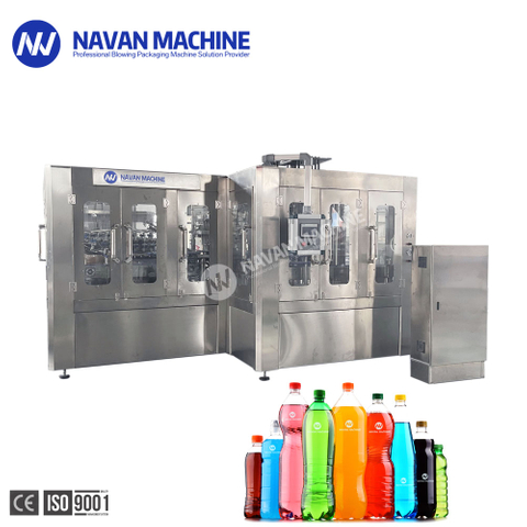 NAVAN 20000BPH Bottled Carbonated Soft Drink Automatic Rinsing Filling Machine Capping Machine