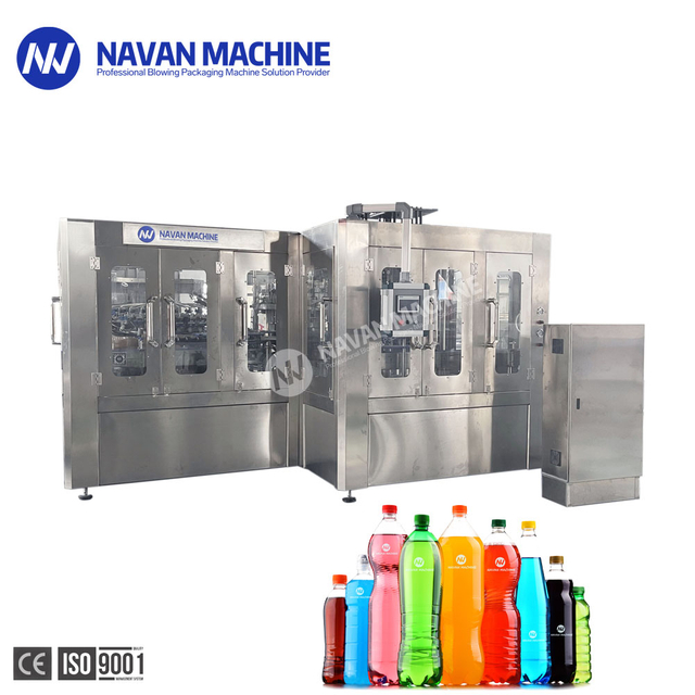 NAVAN 20000BPH Bottled Carbonated Soft Drink Automatic Rinsing Filling Machine Capping Machine