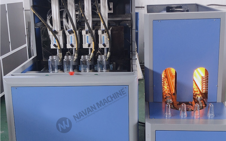 1600-2000BPH 0.1- 2.0L Semi Automatic PET Bottle Blowing Machine