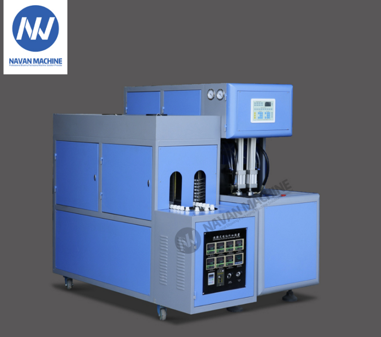 Two Cavities 800-1000BPH Semi Automatic 0.2 - 2.0L PET Bottle Stretch Blow Molding Machine