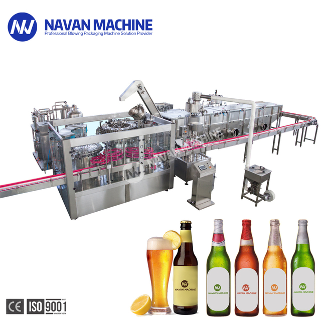 Full Automatic Glass Bottle Beer Washing Filling Capping Machine Craft Beer Filling Line