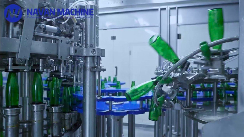 NAVAN MACHINE Automatic Carbonated Drinks Glass Bottle Filling Machine