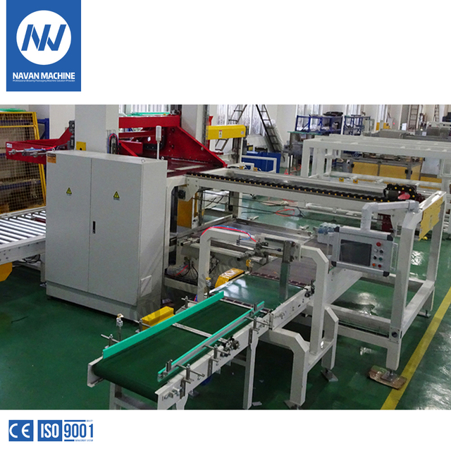 Automatic Palletizer Machine for Stacking Water Bottle Cartons And Palletizing Film Packs on Pallet