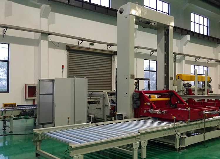  Automatic Palletizer Machine for Stacking Water Bottle Cartons And Palletizing Film Packs on Pallet