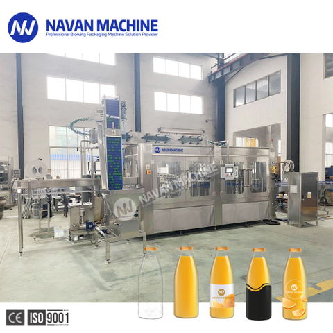 High Production Automatic Juice Beverage Bottling Line 