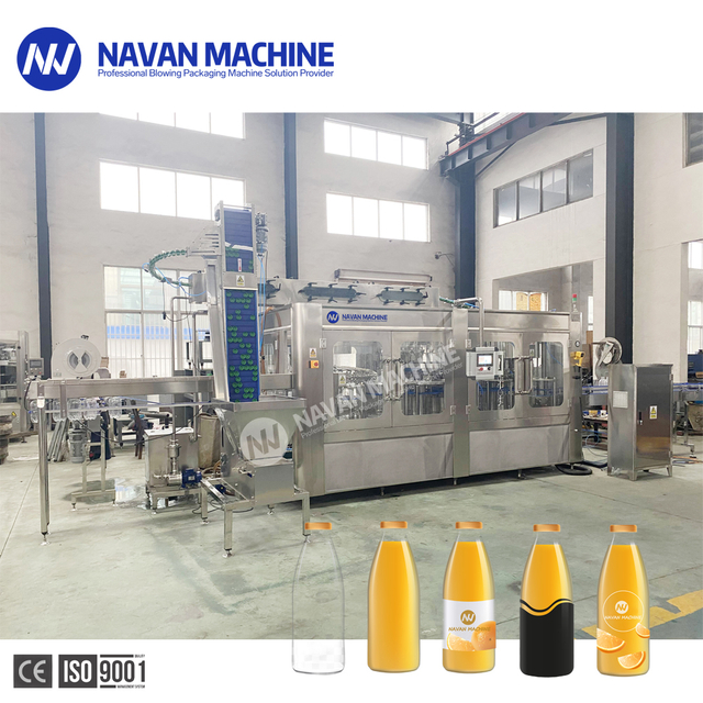 High Production Automatic Juice Beverage Bottling Line 