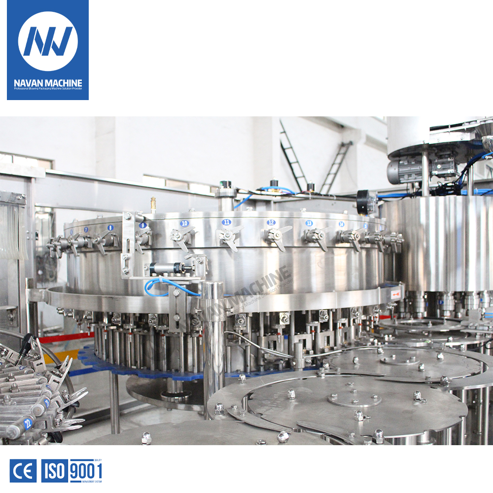 NAVAN 20000BPH Bottled Carbonated Soft Drink Automatic Rinsing Filling Machine Capping Machine
