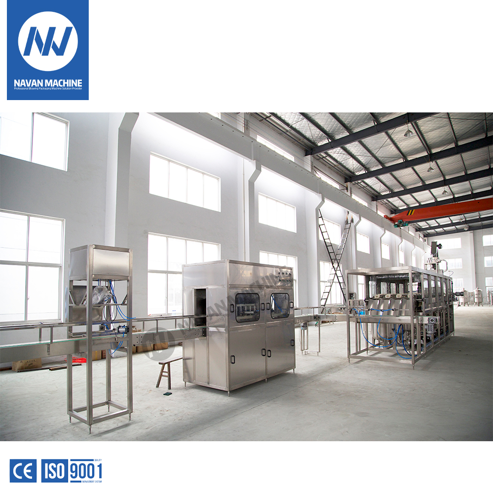 NAVAN Quality Assurance 5 Gallon Filling Machine Barreled Water Production Line
