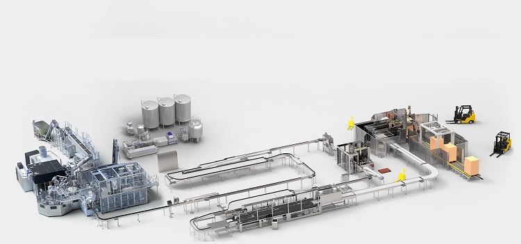  200-2000ml PET Bottle Fresh Juice Milk Filling Aspetic Drink Production Line Solution
