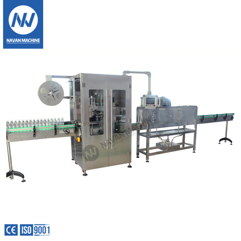 Automatic PET Bottle Shrink Sleeve Label Applicators Labeling Machine & Shrink Tunnel