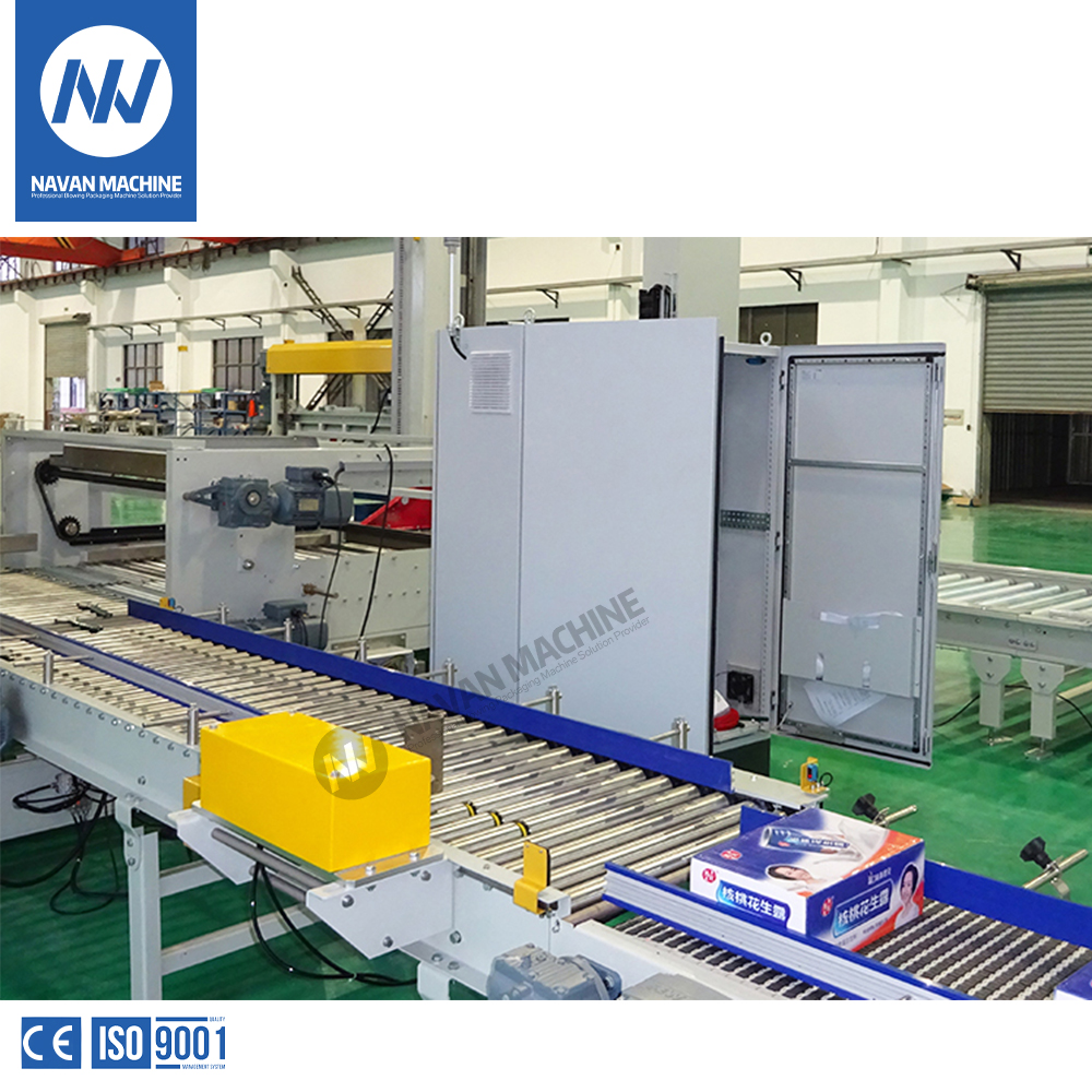 Automatic Palletizer Machine for Stacking Water Bottle Cartons And Palletizing Film Packs on Pallet