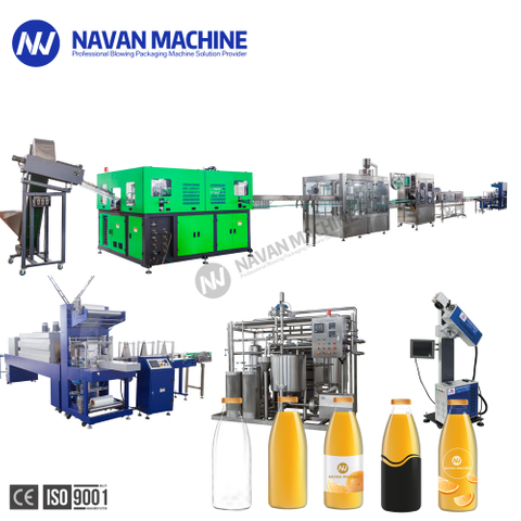 Full Automatic Juice Bottling Line Fruit Juice Beverage Filling Packaging Production Line 