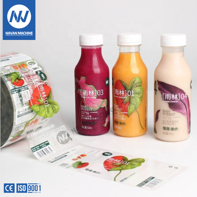 NAVAN Customized Printing Sticker Labels/Sleeve Labels For PET/Glass Bottle And Aluminum/Tin Beverage Cans