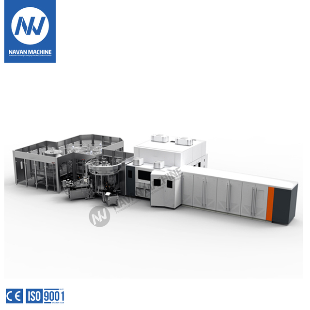 Navan Complete Production Line Fullly Automatic Water Blowing Labeling Filling Capping Combiblock Machine 