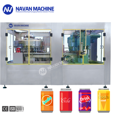 NAVAN Automatic High Quality Carbonated Soft Drink Aluminum CAN Filling Seaming Machine 