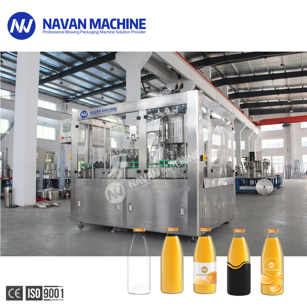 Automatic PET/Plastic Bottled Juice Drinking 3-In-1 Washing Filling Capping Machine 
