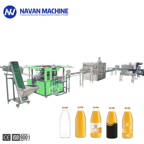 High Efficient Juice Filling Production Packing Line For Plastic Bottle