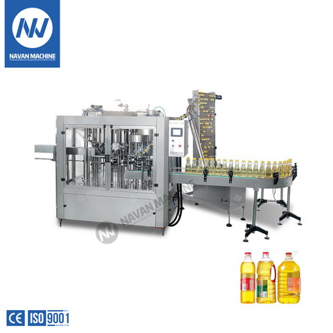 Complete Edible Oil Filling Capping Labeling Packaging Line Machine